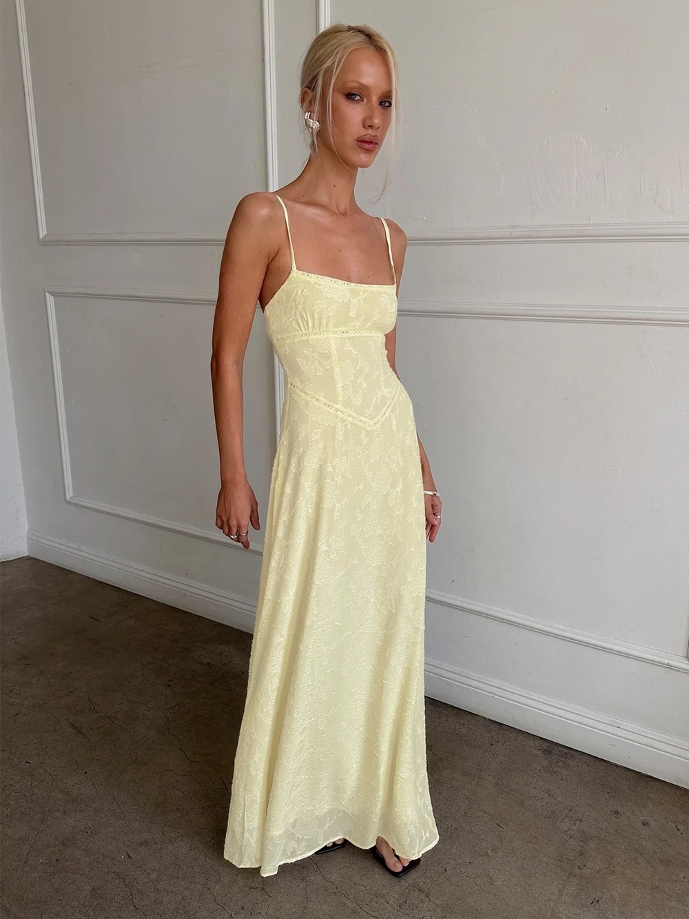 Princess Polly South of France Yellow Maxi Dress - Picture 2 of 5